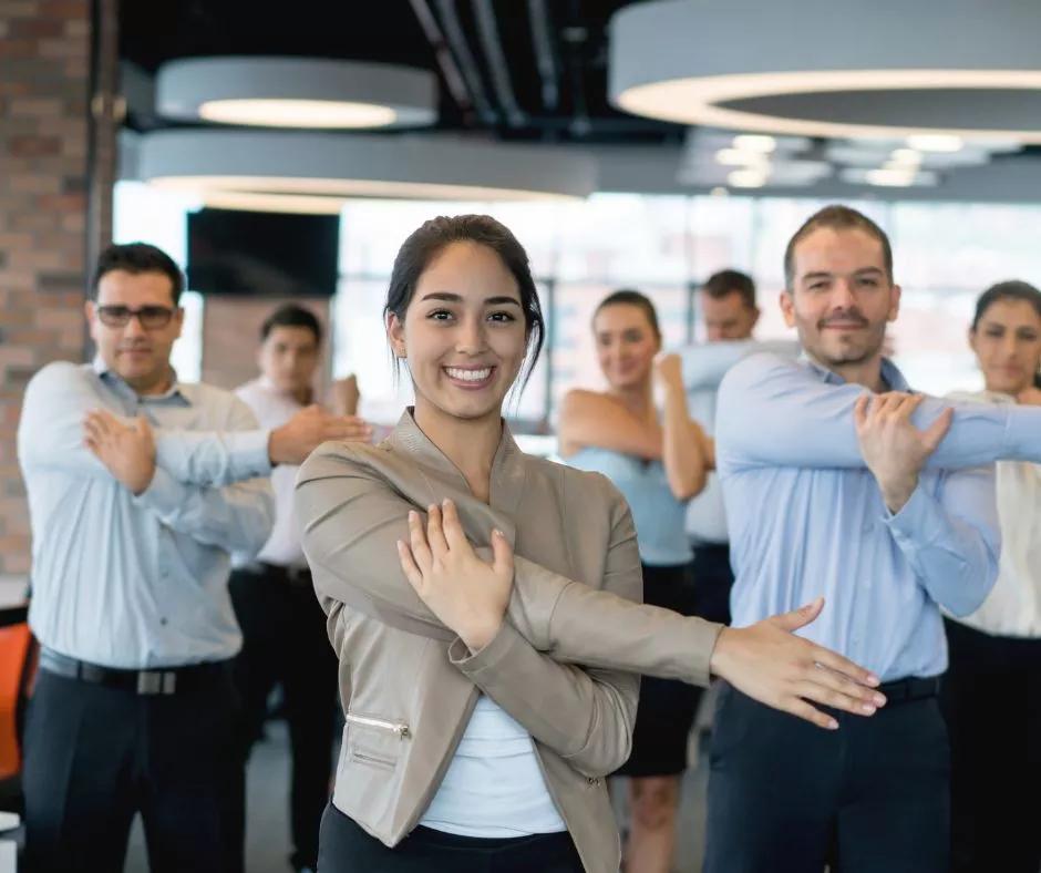 ejercicio en la oficina
