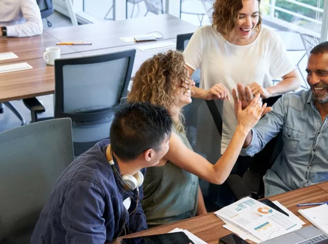 equipo en la oficina