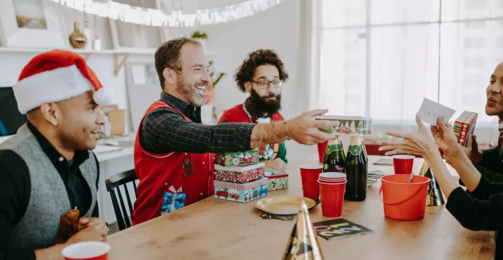 navidad en la oficina