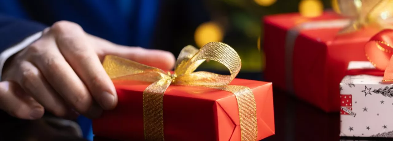 regalo navideño oficina