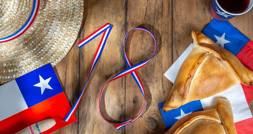 celebración del 18 en la oficina