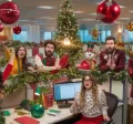 navidad en la oficina celebración